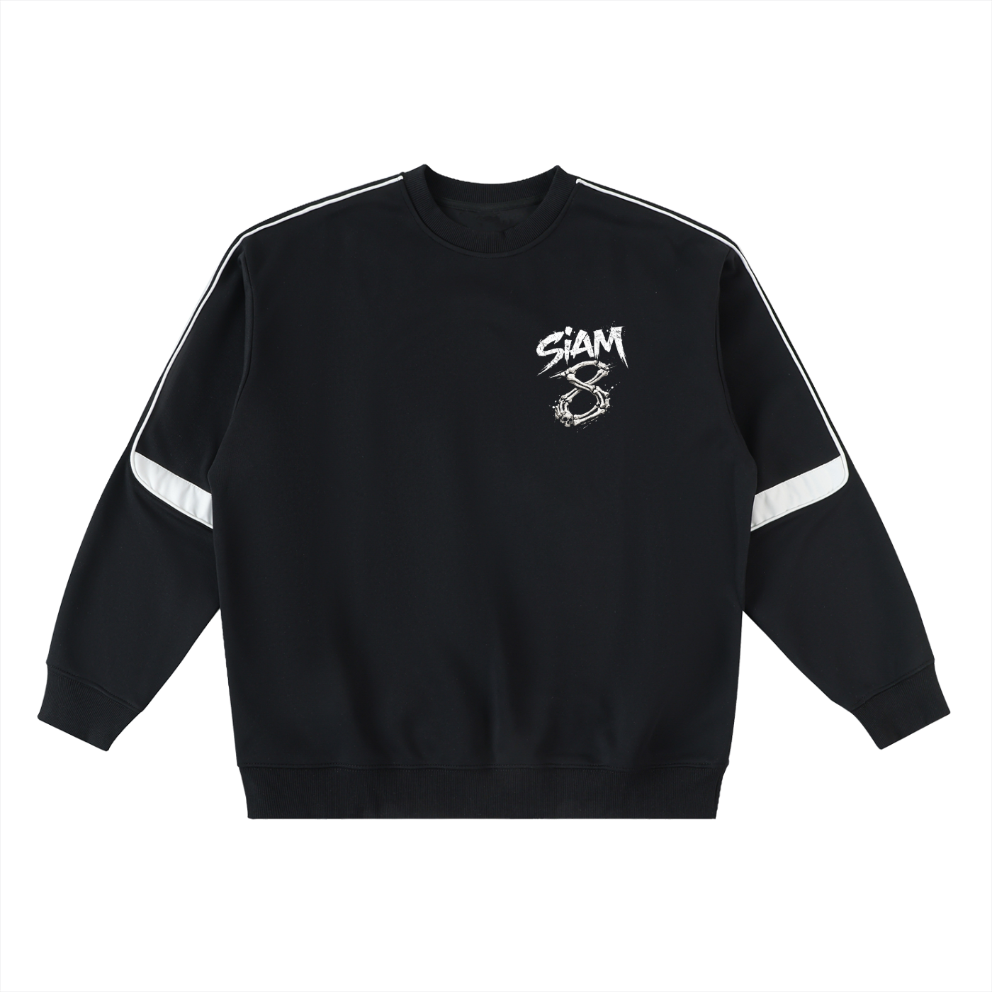 OVERSIZED CREWNECK SWEATSHIRT (BLACK)